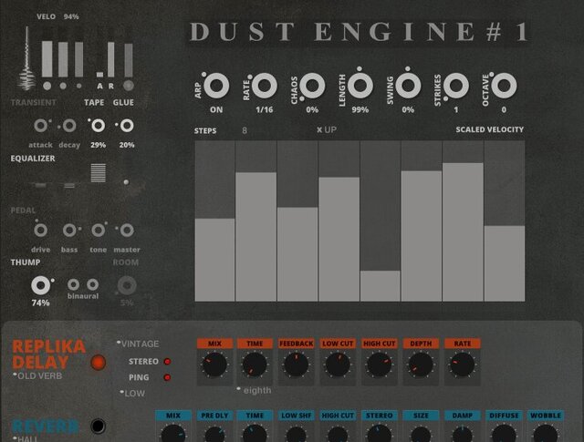Sound Dust Dust Engine #1 - новый инструмент Kontakt с насыщенным лоу-файным синтезаторным звуком