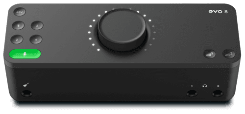 Audient EVO 8 - портативный аудиоинтерфейс 4 входа/4 выхода с питанием от шины USB-C