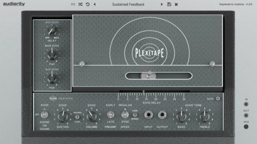 Audiority выпустила PlexiTape, новый плагин Tape Echo для PC и Mac