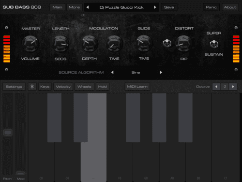 AudioKit представили синтезатор Bass 808 - приложение для iOS, которое доступно только в течение короткого времени