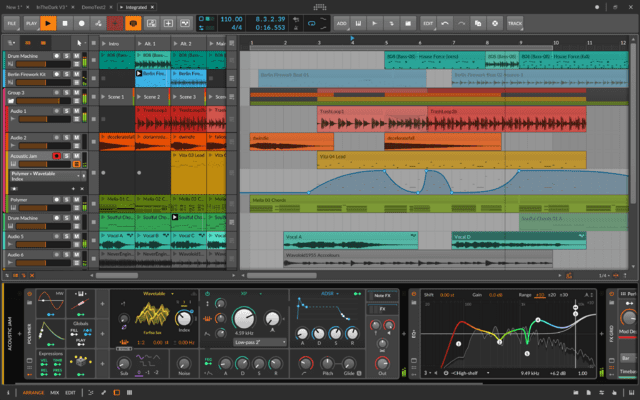 Bitwig Studio 4.2 - новые звуковые эффекты и нотная сетка