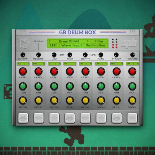 BPB представила GB DrumBox, бесплатный плагин VST/AU с 8-битными звуками ударных