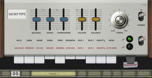 Bucket Pops - бесплатная эмуляция плагина для ритм-машины Korg Mini Pops-7