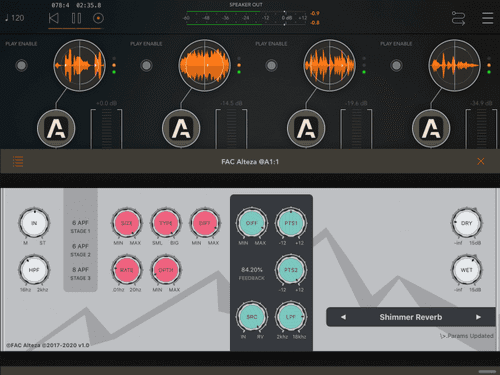 FAC Alteza - дебют реверберации для мечтательных пышных звуков на iOS (AUv3)