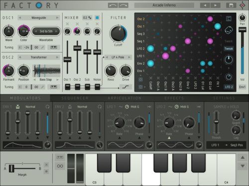 Sugar Bytes выпустила Factory Synthesizer для iPad с поддержкой AUv3