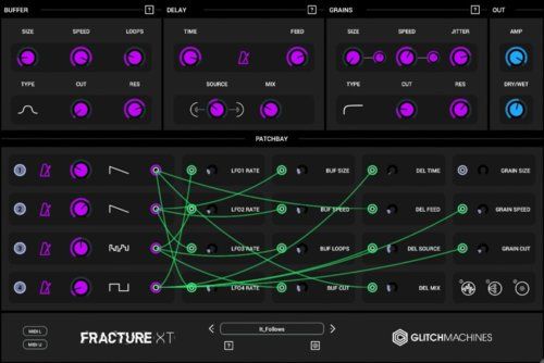 Обновление Glitchmachines Fracture XT V1.1: улучшенный интерфейс, новые пресеты и многое другое