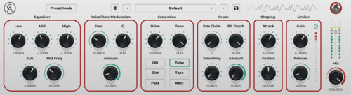 Caelum Audio Beef - плагин Multi-FX  для улучшения звука (Mac/Win/ iOS)
