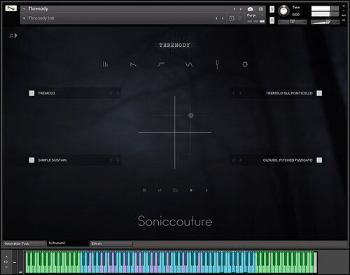 Британский разработчик программного обеспечения Soniccouture выпустил свою первую библиотеку струнных инструментов Threnody
