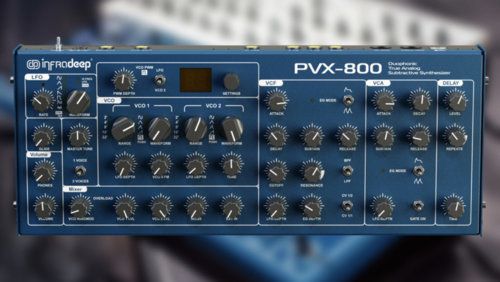 Встречайте Infradeep PVX-800, аналоговый дуофонный синтезатор со схемами Polivox