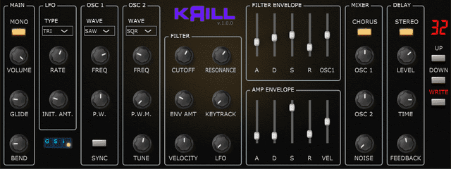 GSi Krill - новый виртуальный аналоговый синтезатор для iOS с поддержкой AUv3