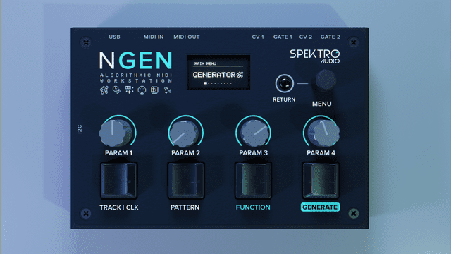 Spectro Audio NGEN - новый 16-дорожечный алгоритмический MIDI-секвенсор