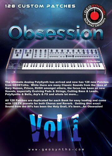GEOsynths Obsession Vol 1 - новые звуки для Oberheim OB-X8