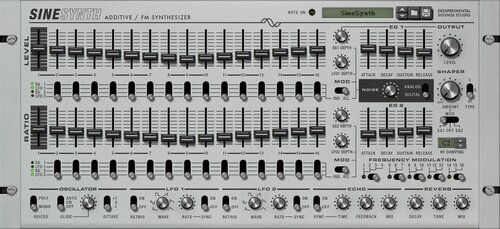Ekssperimental Sounds SineSynth - экспериментальный аддитивный FM-синтезатор