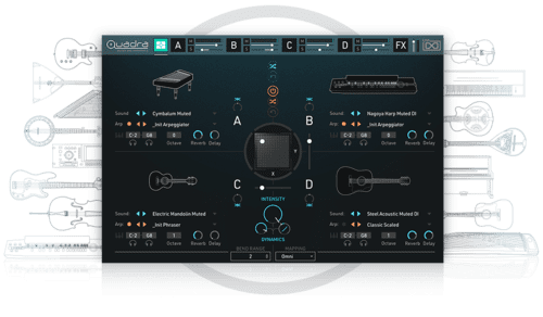 UVI Quadra - виртуальный инструмент для секвенирования приглушенных и гармонических звуков