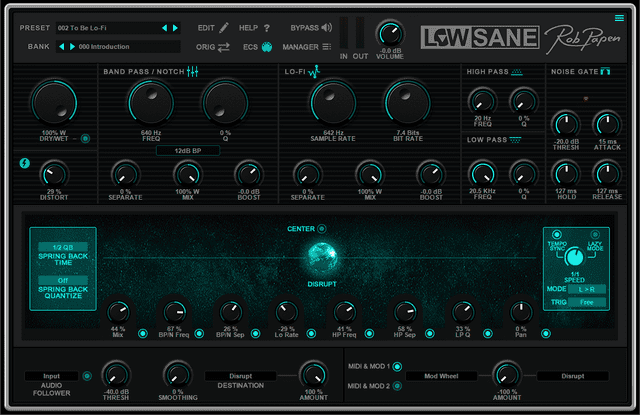 Rob Papen LowSane - новый мультиэффектный плагин для генерации lo-fi звука