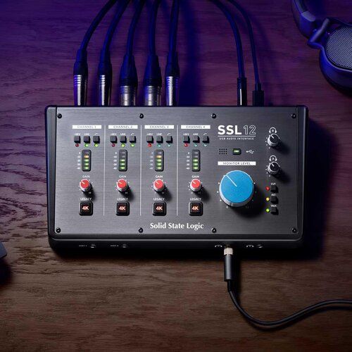 SSL 12 - новый USB-аудиоинтерфейс 12 входов/8 выходов с 32-битными преобразователями