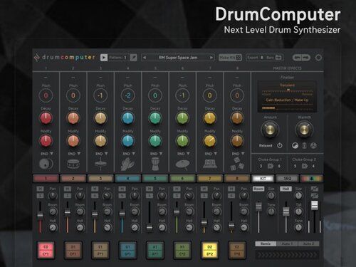 Sugar Bytes переносит свой плагин барабанного синтезатора DrumComputer на iOS (AUv3)
