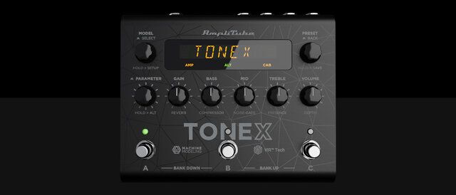 IK Multimedia ToneX - новая гитарная педаль для моделирования усилителей с искусственным интеллектом.