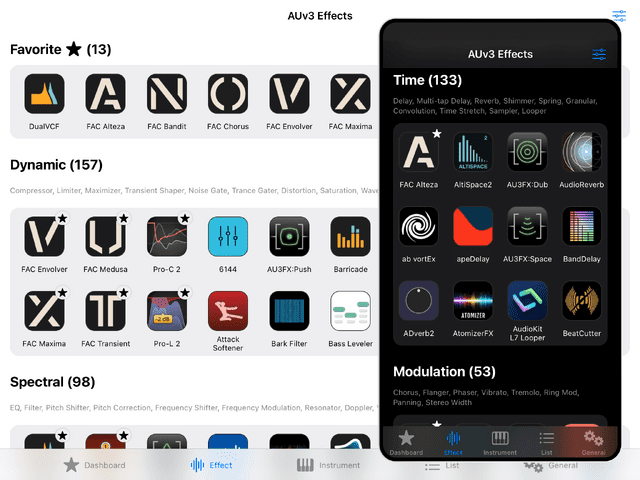 FAC AUBE - новое библиотечное приложение, упорядочивает все ваши приложения AUv3 на iOS
